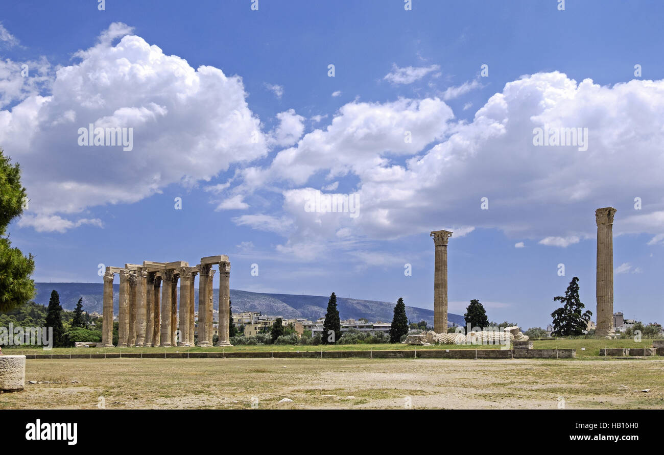 The Temple of Olympian Zeus Stock Photo