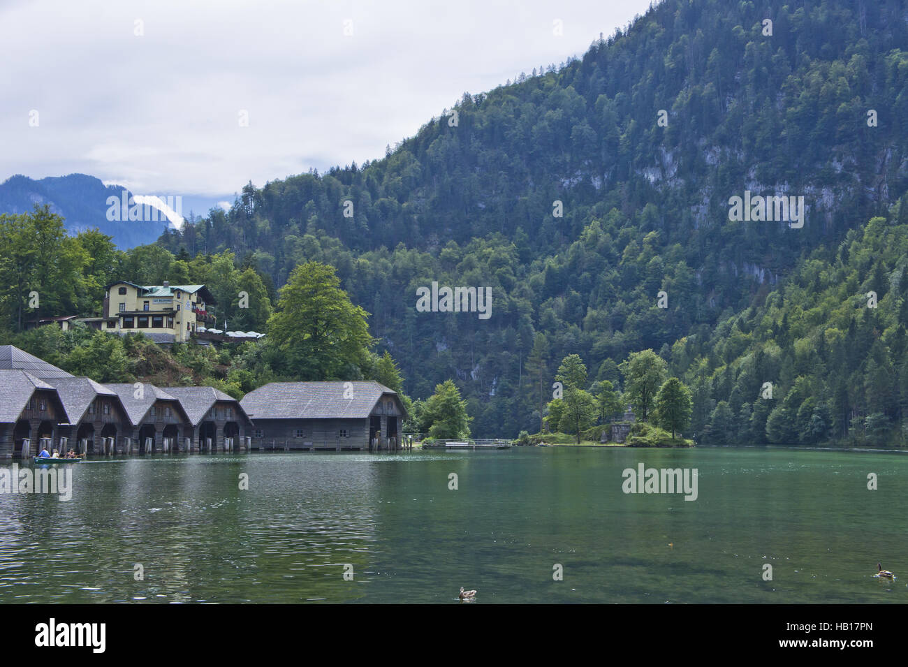 Alps, Germany, Königssee Lake Stock Photo