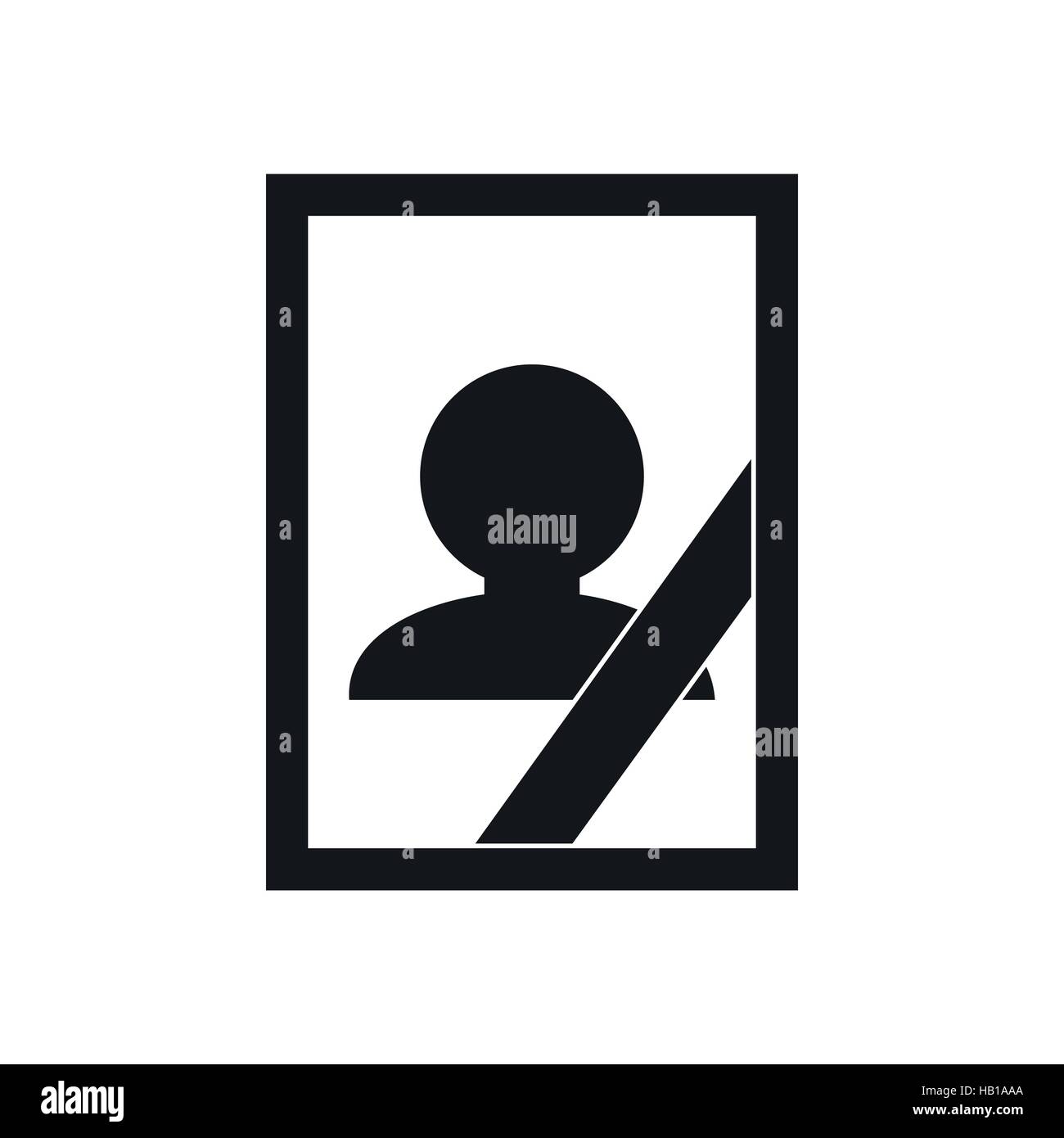 Photo of deceased icon Stock Vector