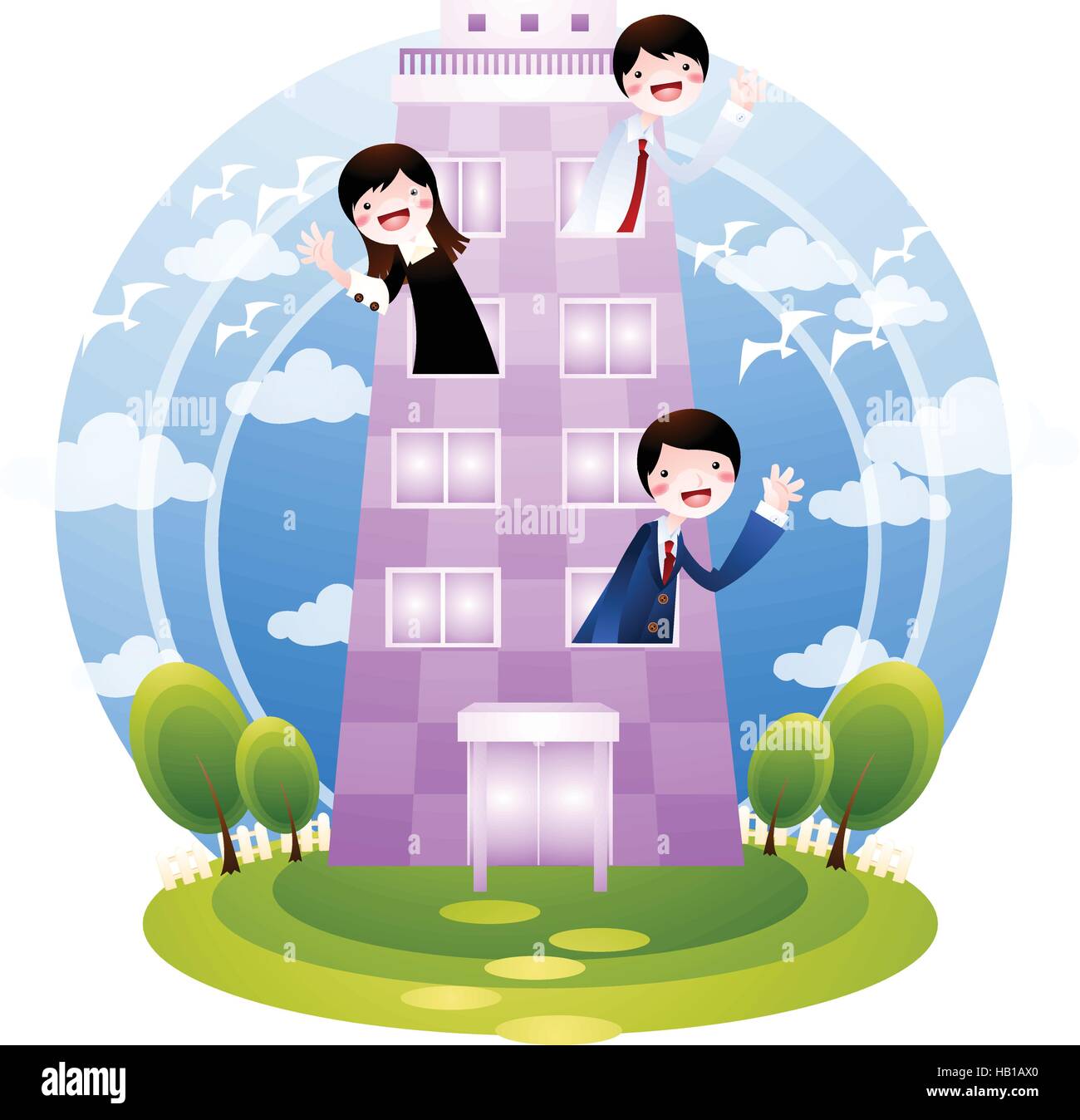Business Illustration Painting Stock Vector Image & Art - Alamy