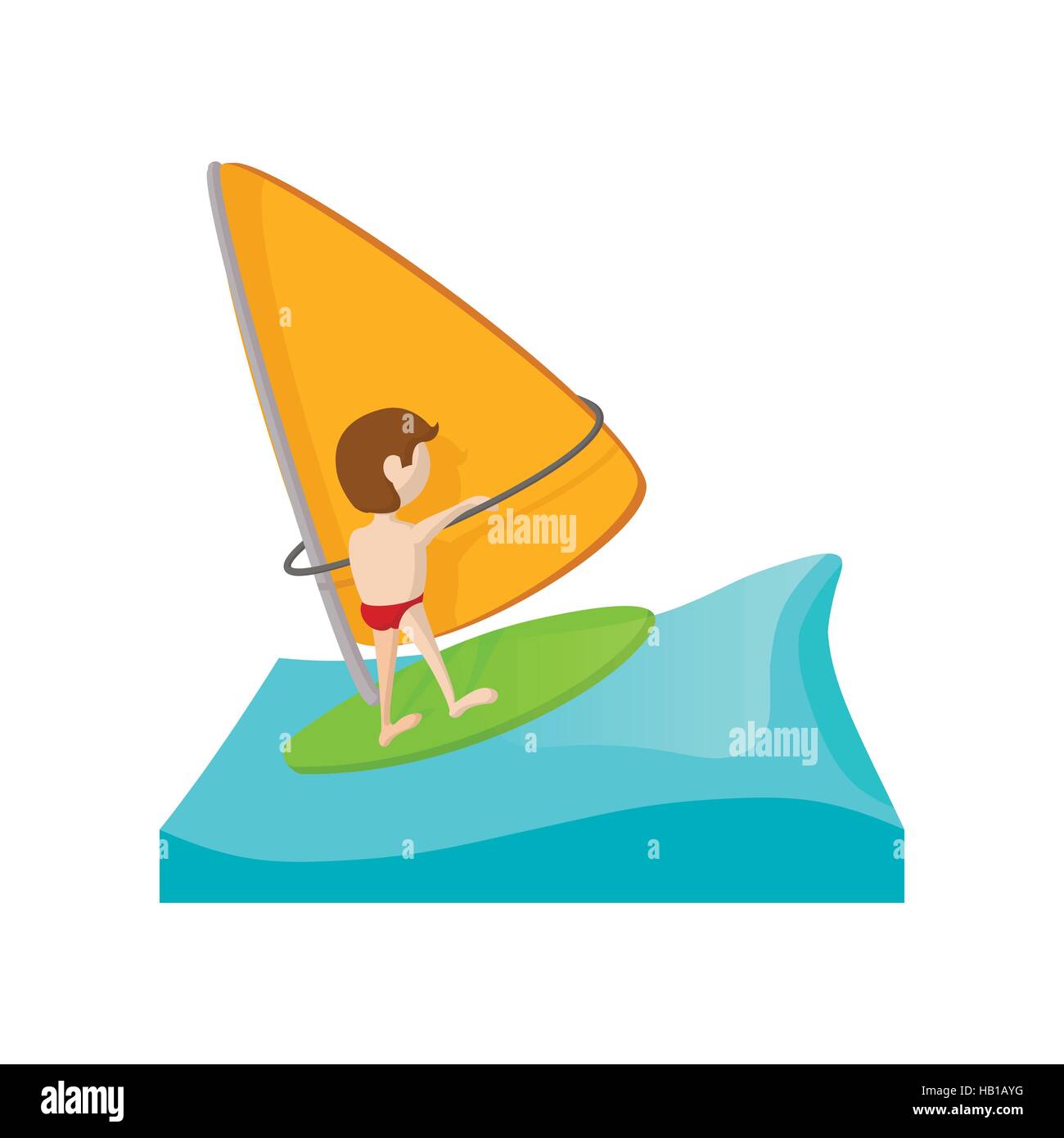 Yacht racing cartoon icon Stock Vector Image & Art - Alamy