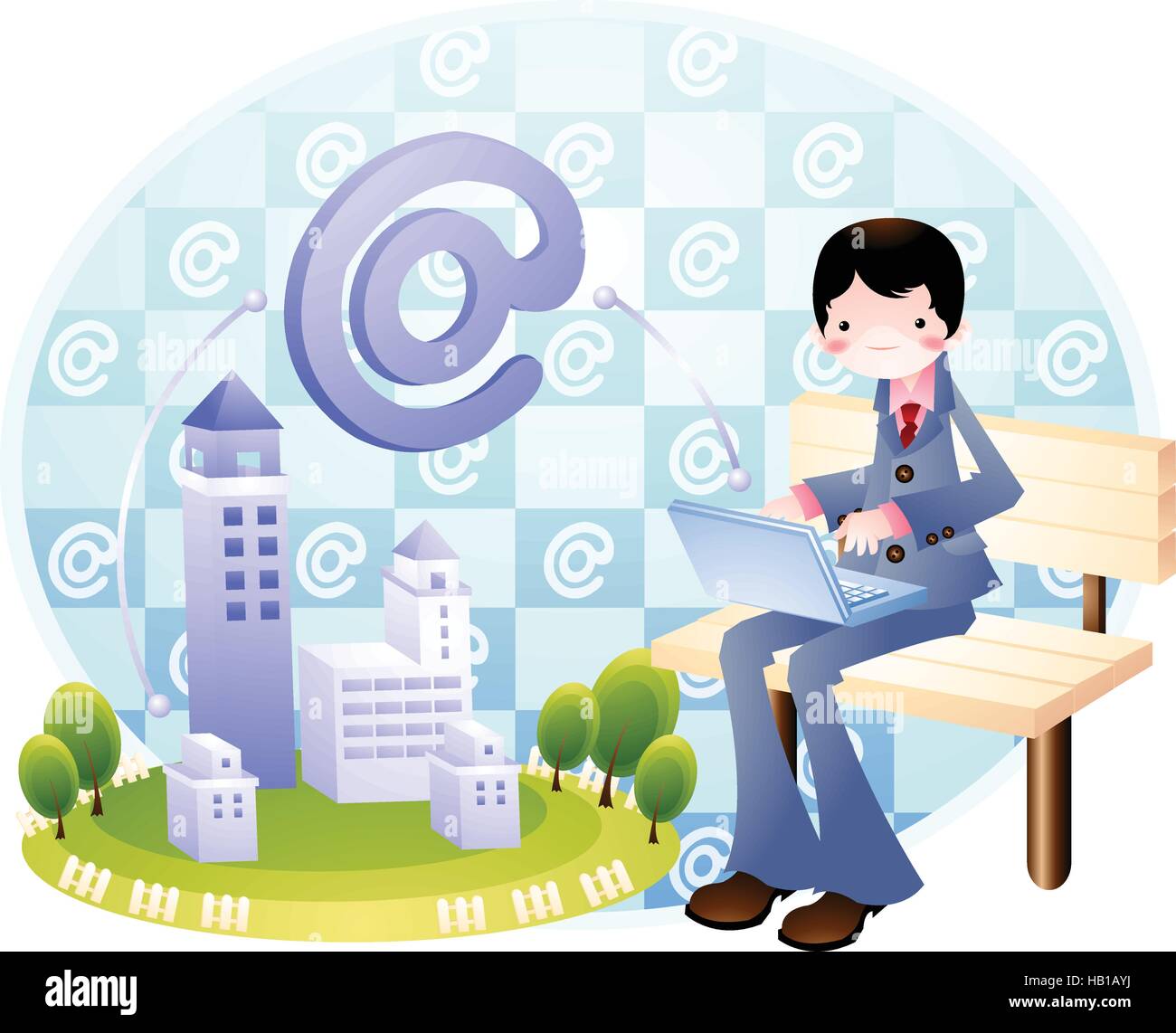 Business Illustration Painting Stock Vector Image & Art - Alamy