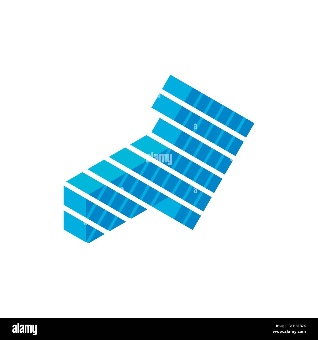 Blue arrow isometric 3d icon Stock Vector Image & Art - Alamy