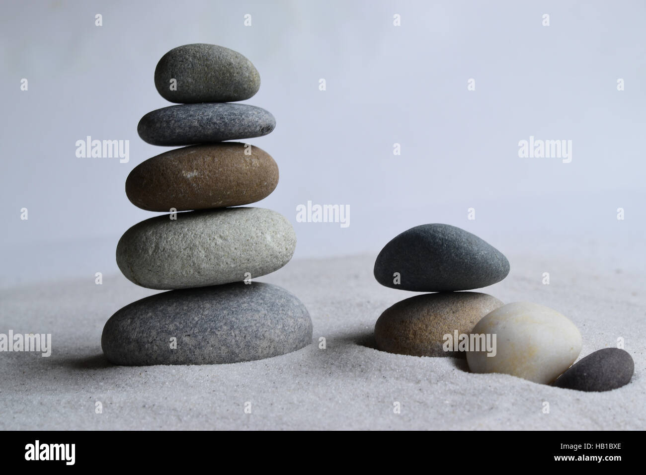 meditation stone balance Stock Photo