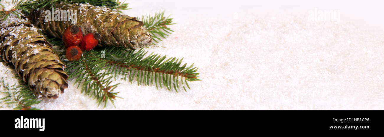Christmas background and Pine cones Stock Photo - Alamy