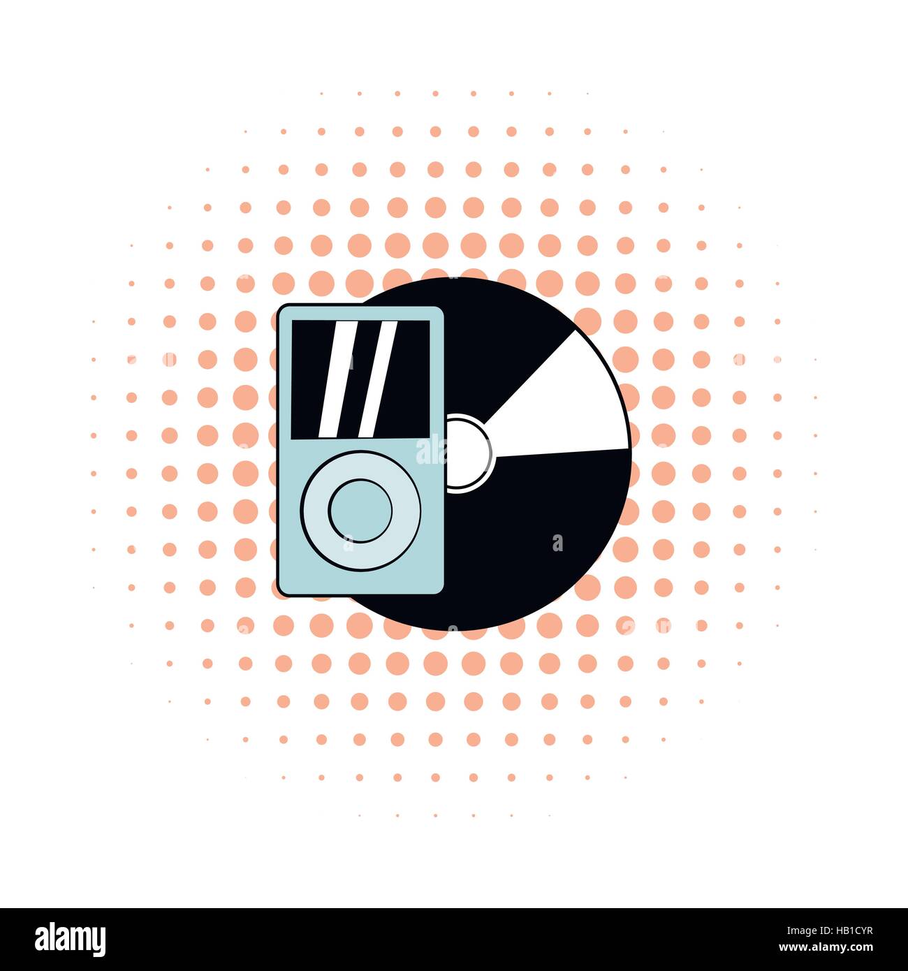 Portable vinyl record player Stock Vector Images - Alamy
