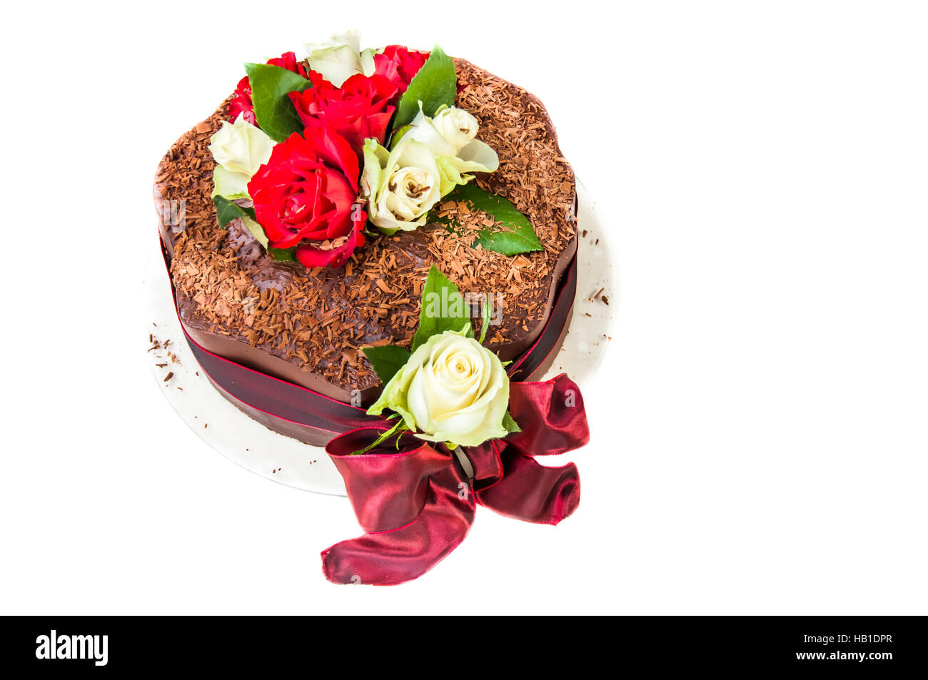 Red roses cake Cut Out Stock Images & Pictures Alamy
