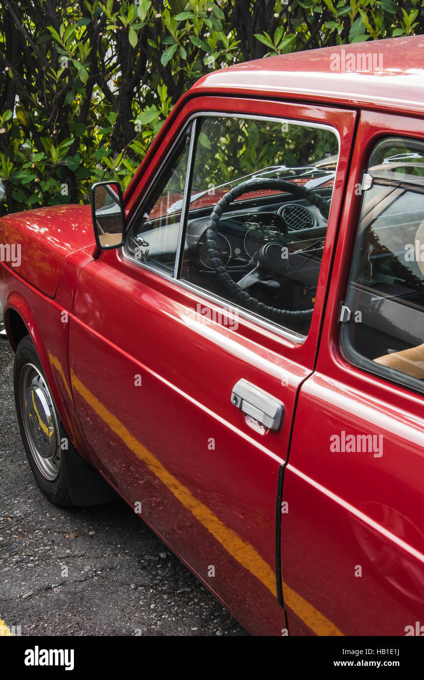 Roter Fiat Stock Photo