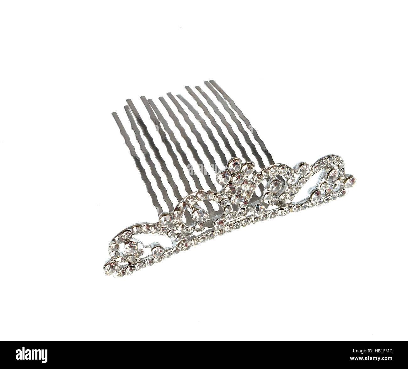 woman comb, hair clip, accessory, isolated white Stock Photo