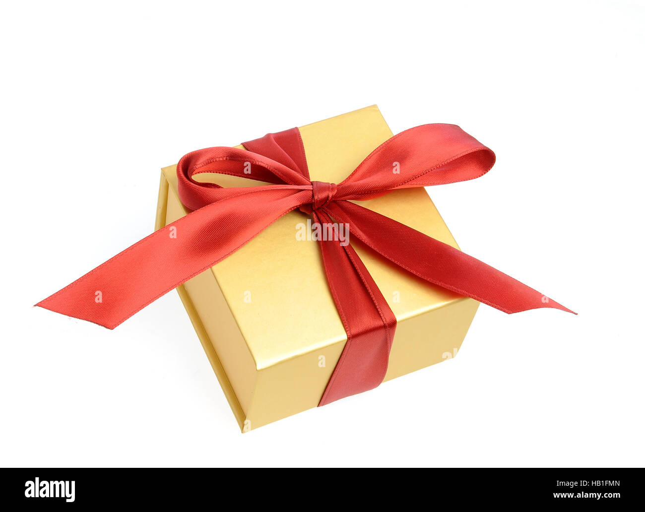 Nice present box isolated on white background Stock Photo - Alamy