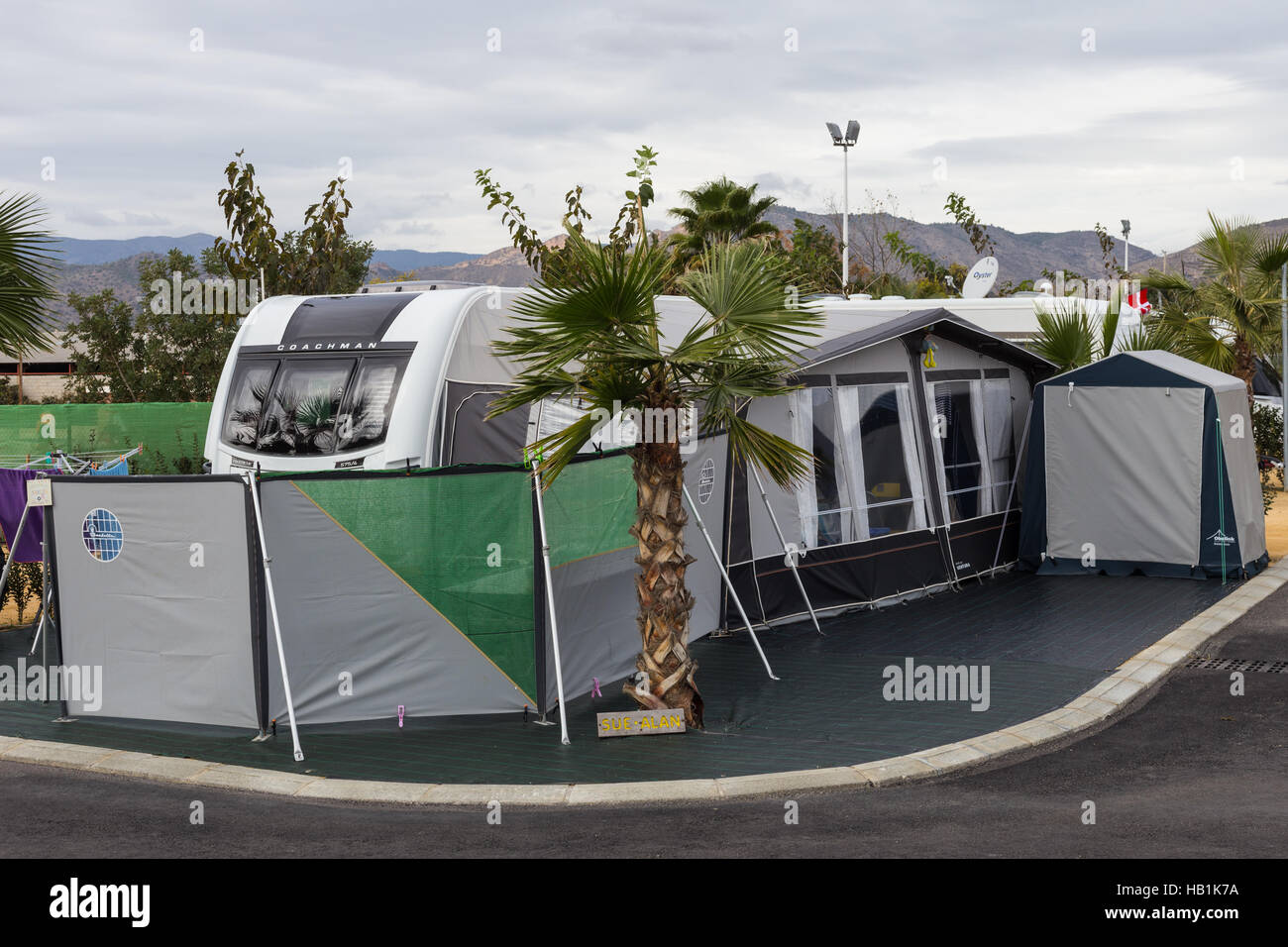 Camping Alicante Imperium, campsite near Benidorm Stock Photo - Alamy