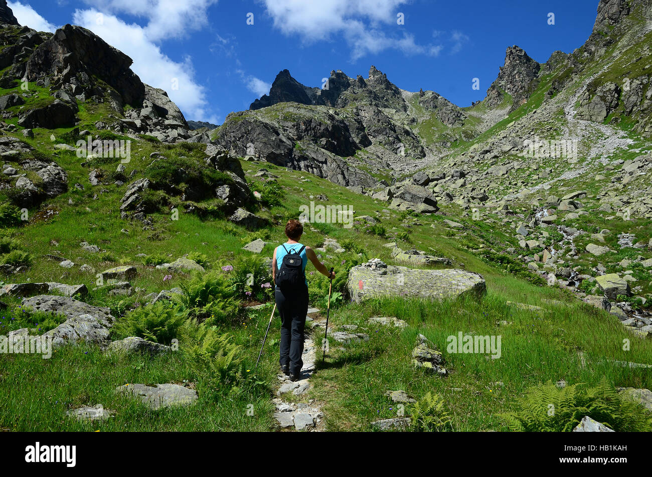 alps, mountains, hiking, Austria, Europe Stock Photo