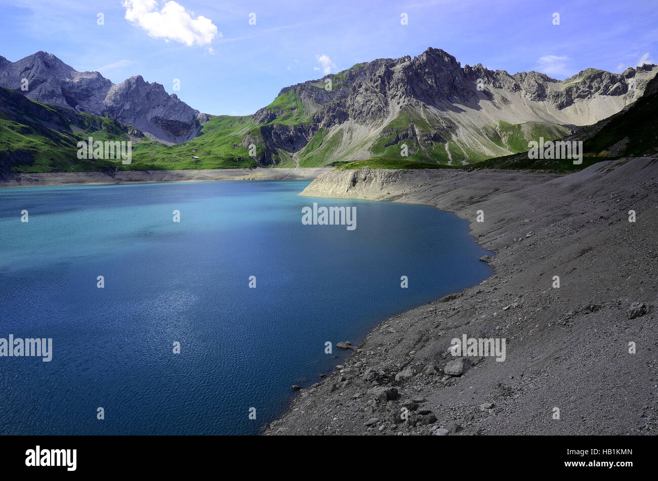 reservoir, lake, alps, Austria, Europe Stock Photo