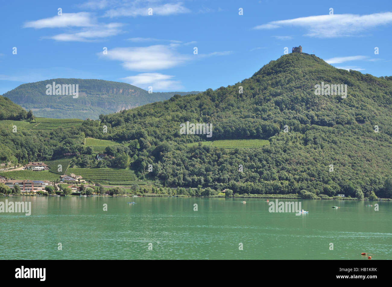 Lake Caldaro,South Tirol,Italy Stock Photo