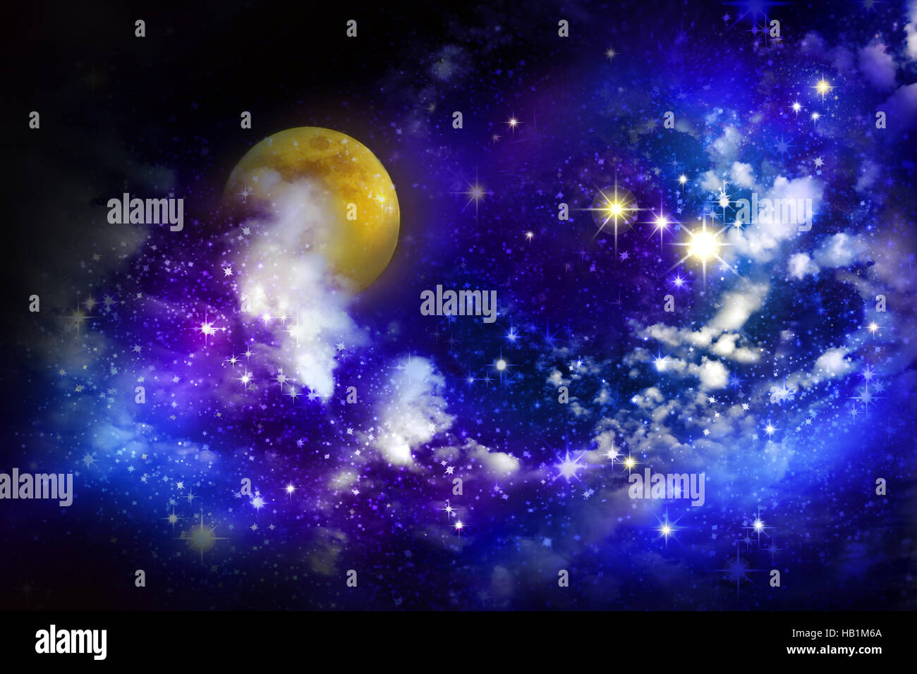 Moon in sky background hi res stock photography and images Alamy