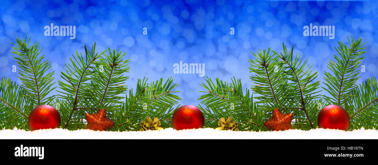 Red Christmas decoration isolated . Stock Photo