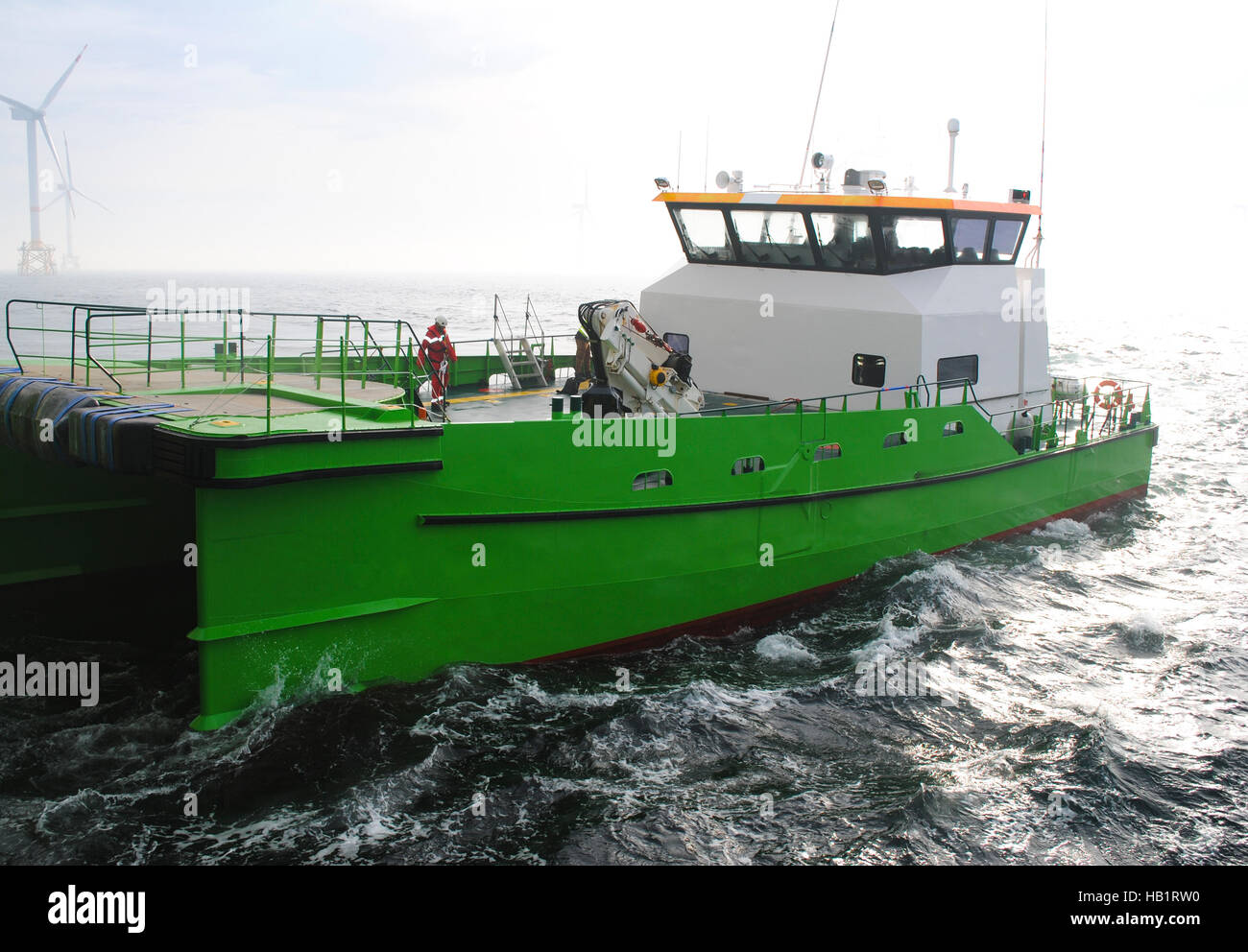 Wind farm offshore Stock Photo Alamy