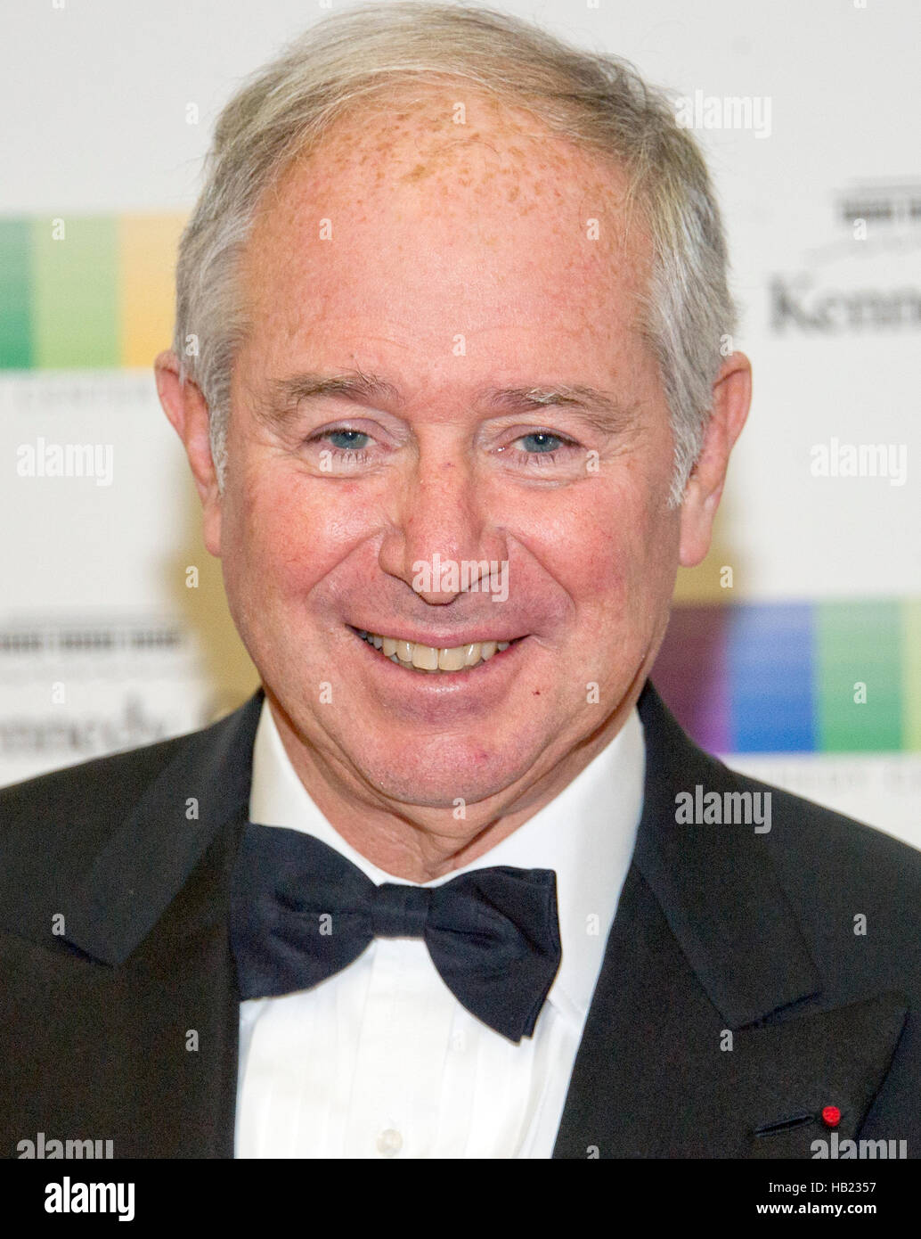 Chairman and CEO of the Blackstone Group Stephen A. Schwarzman arrives for the formal Artist's