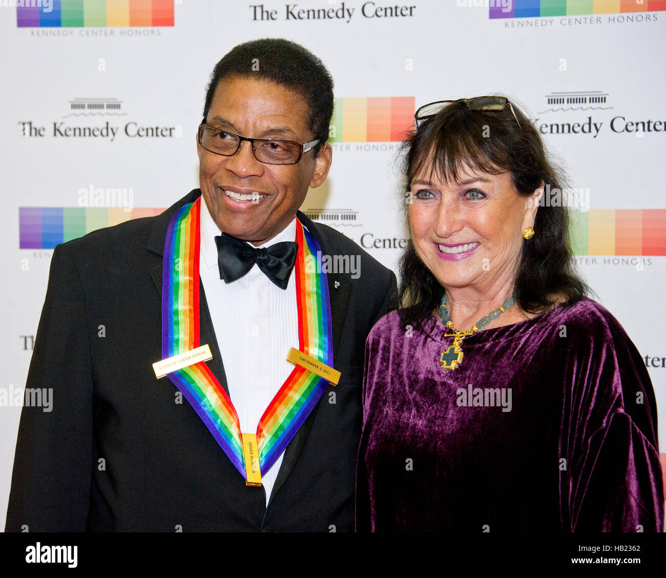 2013 Kennedy Center Honor recipient Herbie Hancock and his wife, Gigi