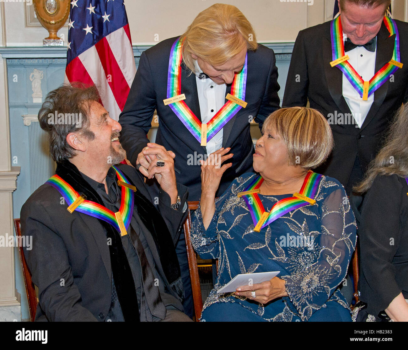 Al Pacino, left, one of the five recipients of the 39th Annual Kennedy