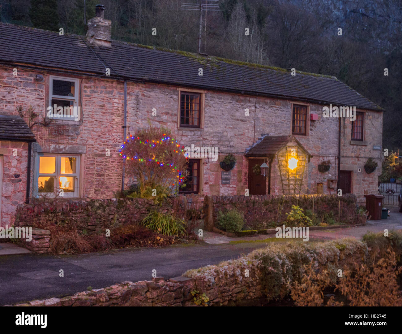 Castleton Village, High Peak, Derbyshire, UK. December 4th 2016