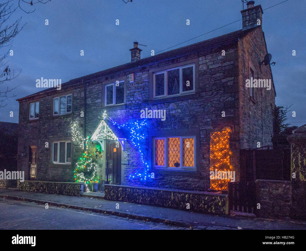 Castleton Village, High Peak, Derbyshire, UK. December 4th 2016