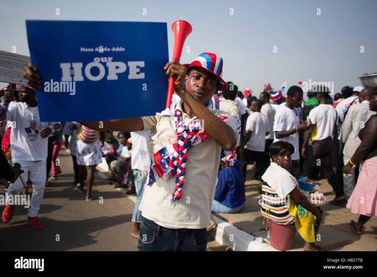 Accra, Ghana. 4th Dec, 2016. The Npp hold a Rally for thousands of ...
