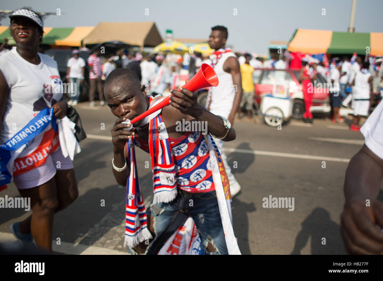 Accra, Ghana. 4th Dec, 2016. The Npp hold a Rally for thousands of ...