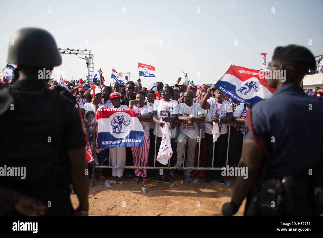 Accra, Ghana. 4th Dec, 2016. The Npp hold a Rally for thousands of ...