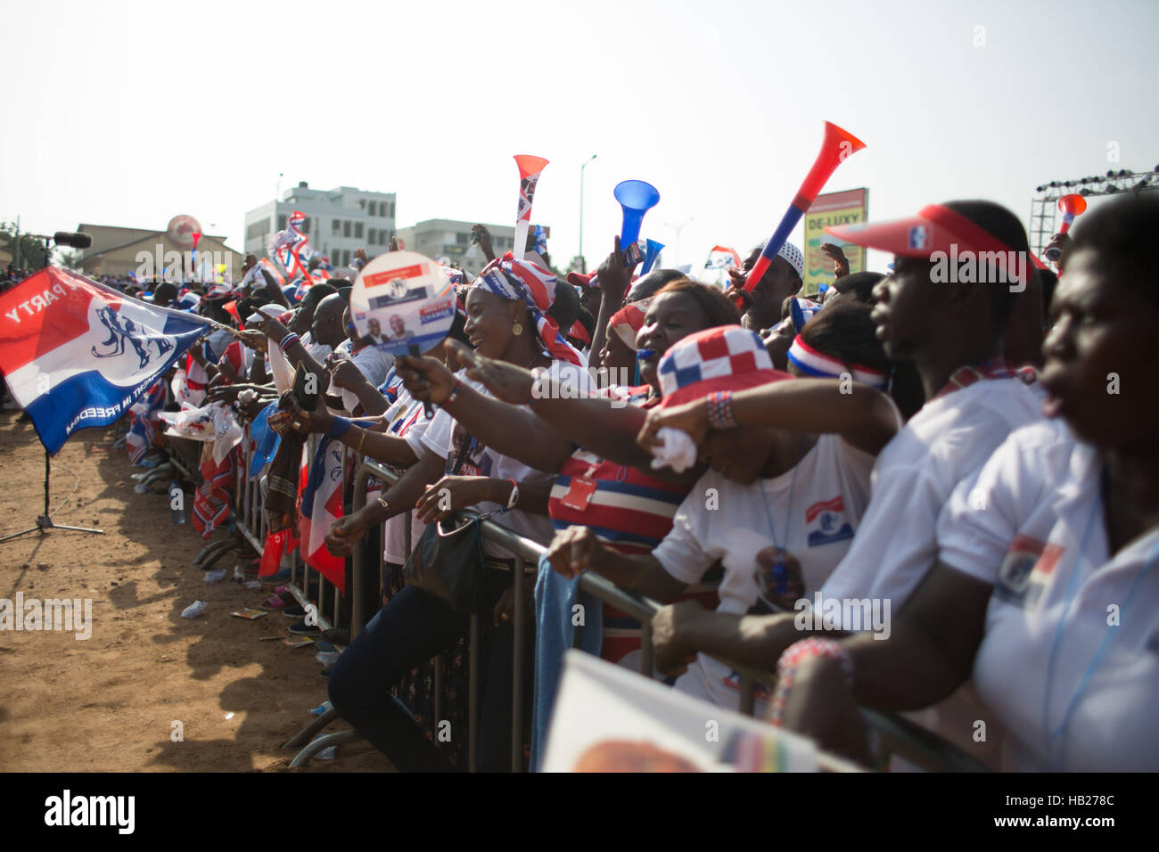 Accra, Ghana. 4th Dec, 2016. The Npp hold a Rally for thousands of ...