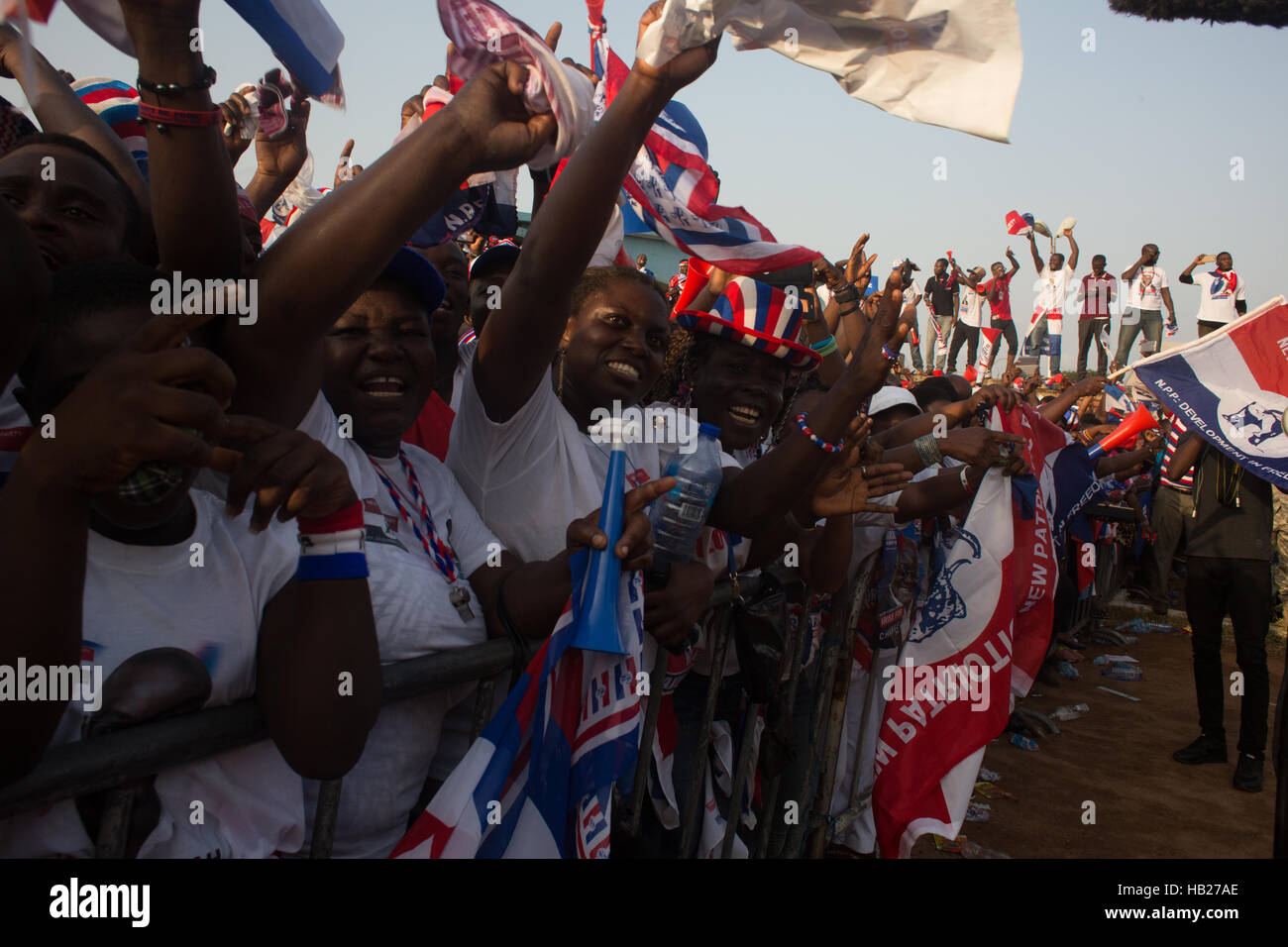 Accra, Ghana. 4th Dec, 2016. The Npp hold a Rally for thousands of ...