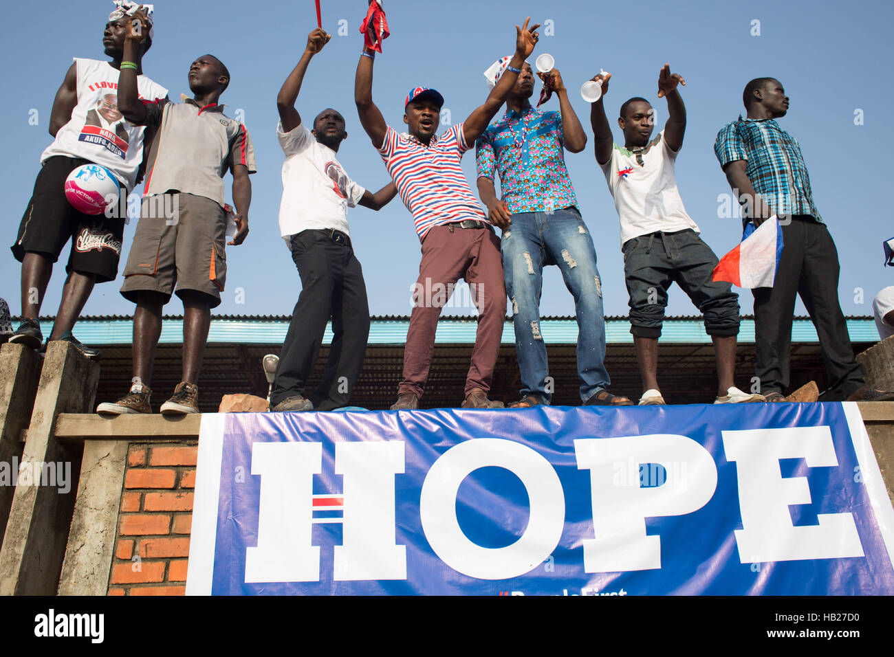 Accra, Ghana. 4th Dec, 2016. The Npp hold a Rally for thousands of ...