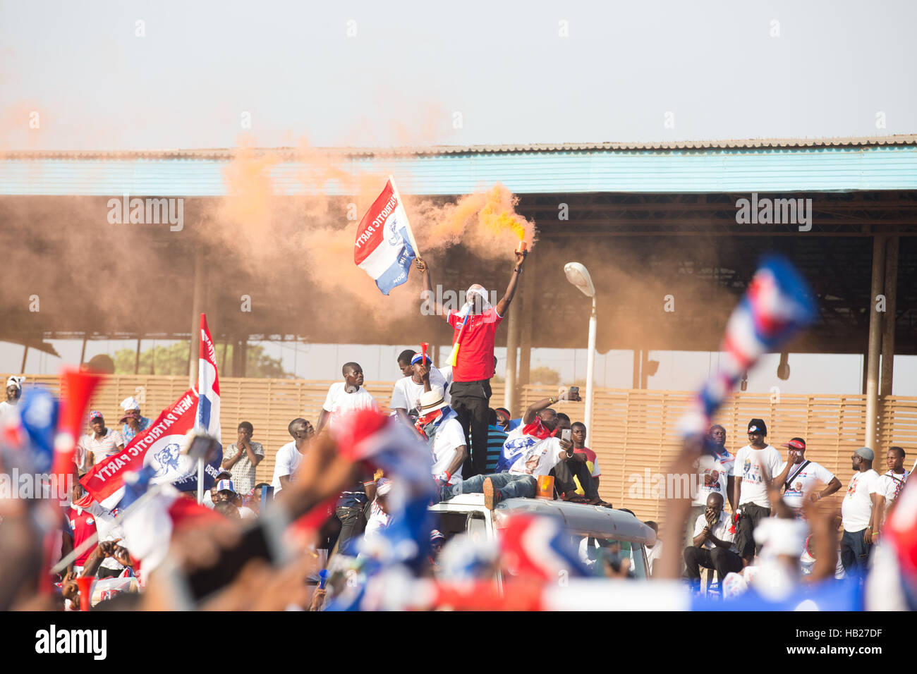 Accra, Ghana. 4th Dec, 2016. The Npp hold a Rally for thousands of ...