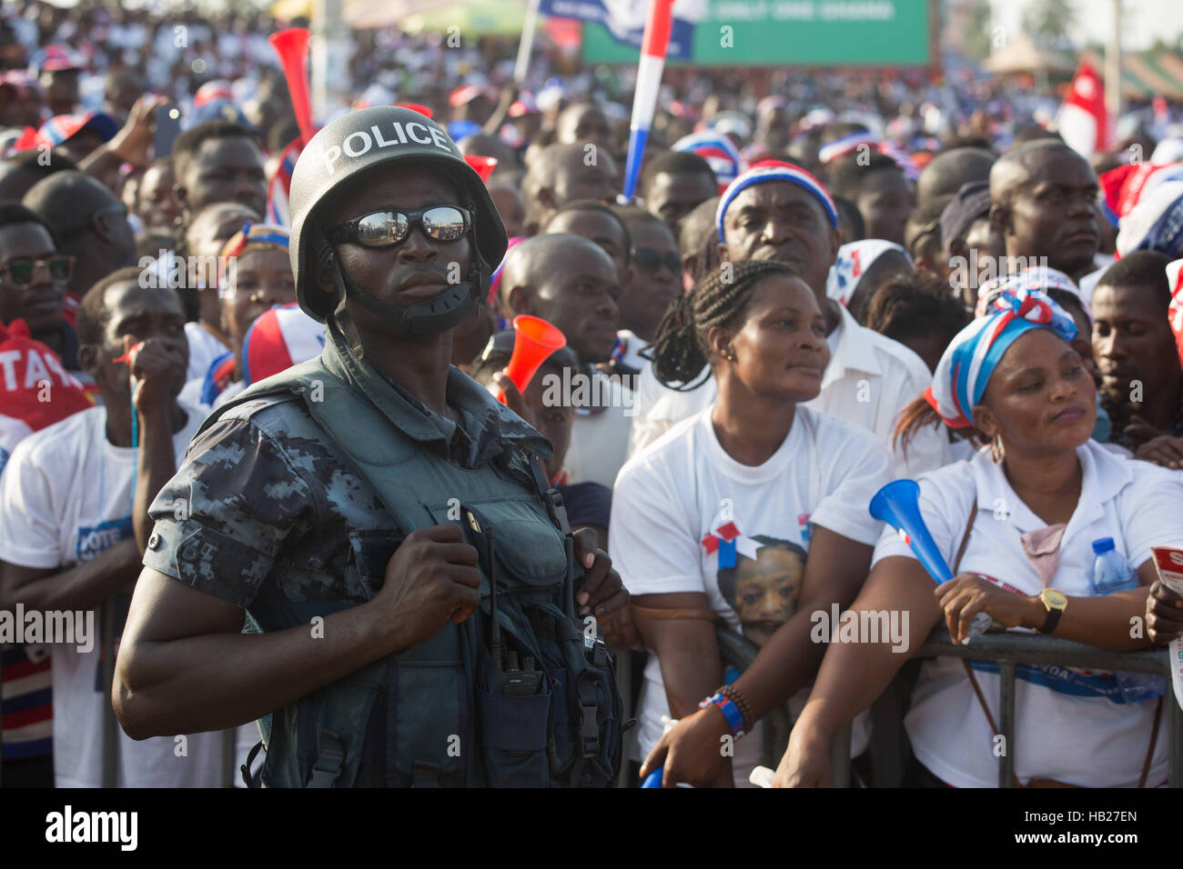 Accra, Ghana. 4th Dec, 2016. The Npp hold a Rally for thousands of ...