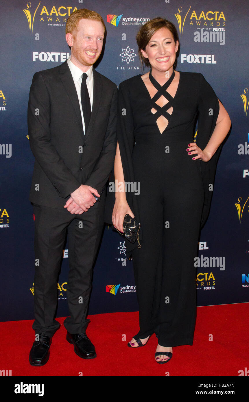 Sydney, Australia, 5th December 2016:  Celebrities and VIP’s pose on the red carpet during the 6th AACTA Awards Industry Luncheon which took place at the Star in Sydney. Pictured is Luke McGregor. Credit:  mjmediabox / Alamy Live News Stock Photo