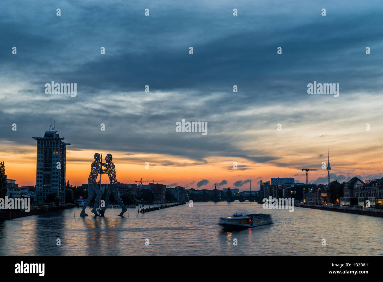 Treptower Hafen Stock Photo