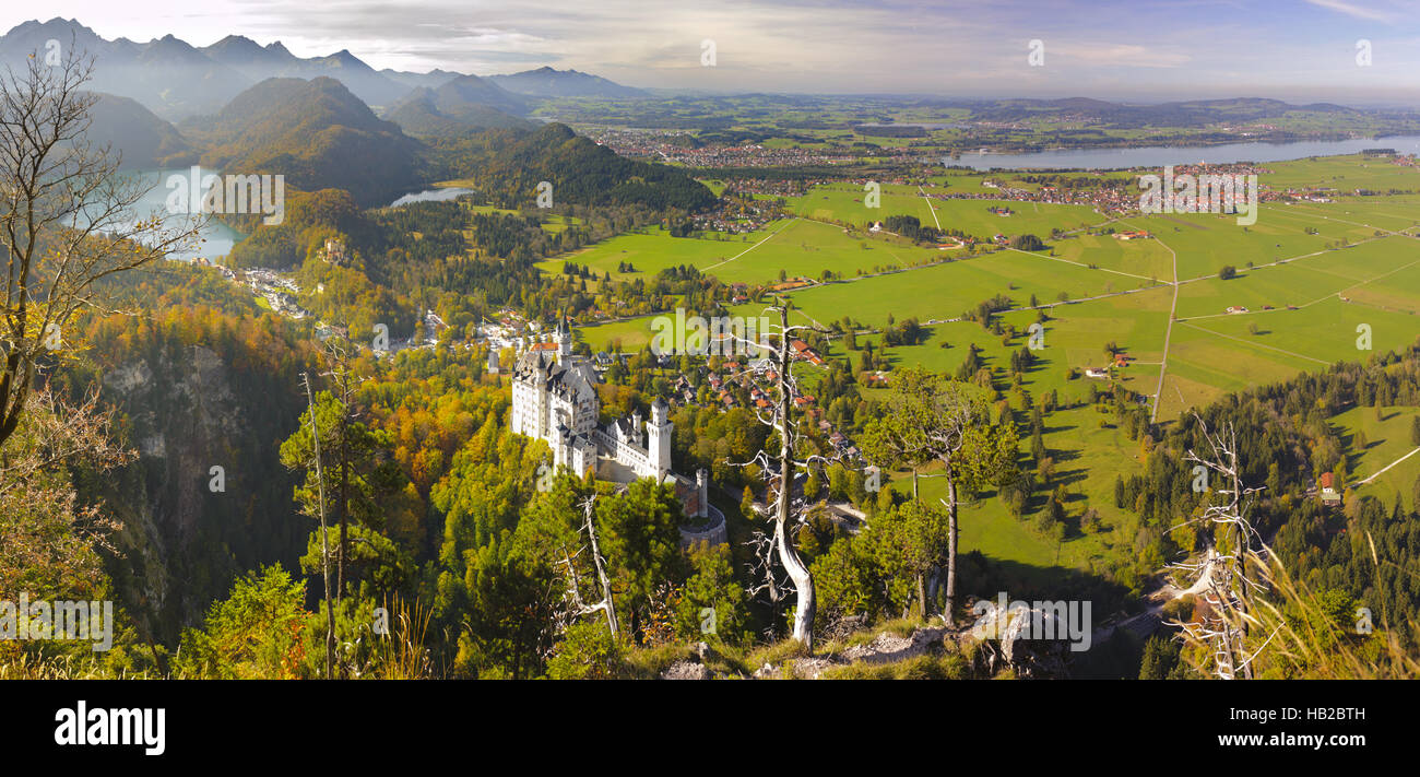 wide panorama landscape in Bavaria, Germany Stock Photo - Alamy