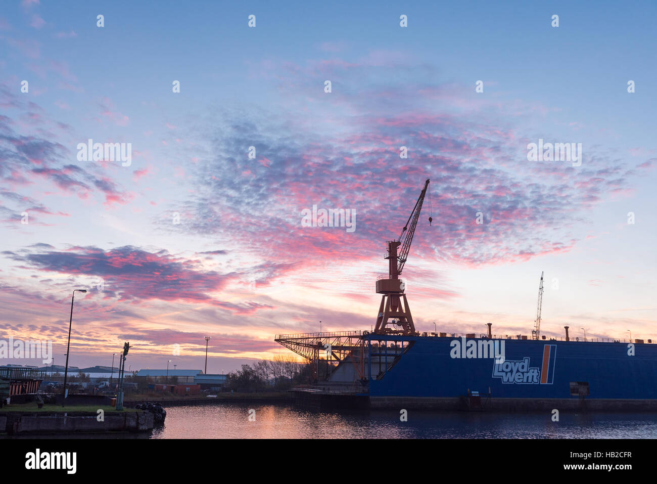 Lloyd Werft Dock III Stock Photo
