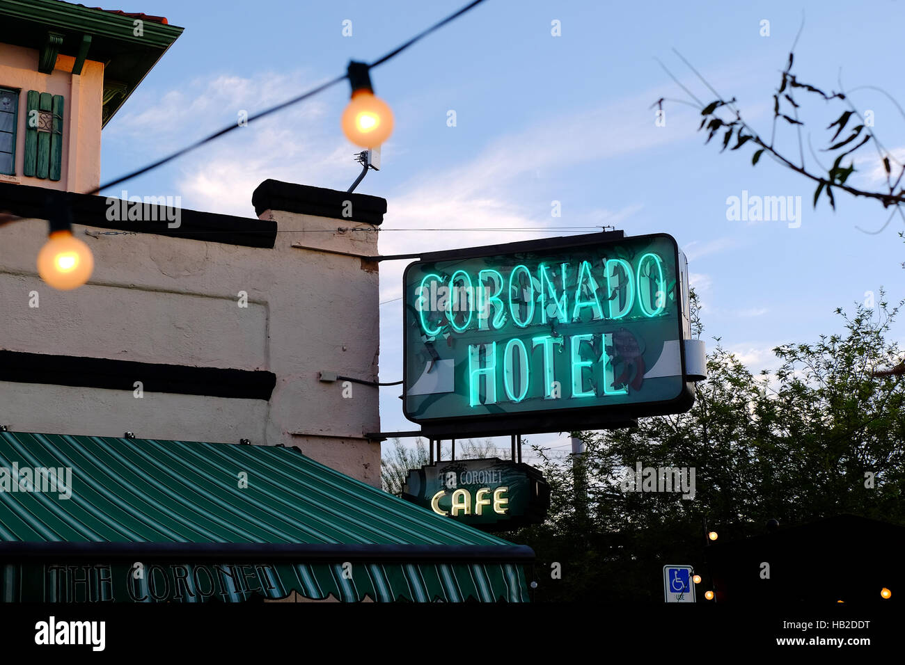 The historic Coronado Hotel in Tucson, Arizona. Stock Photo