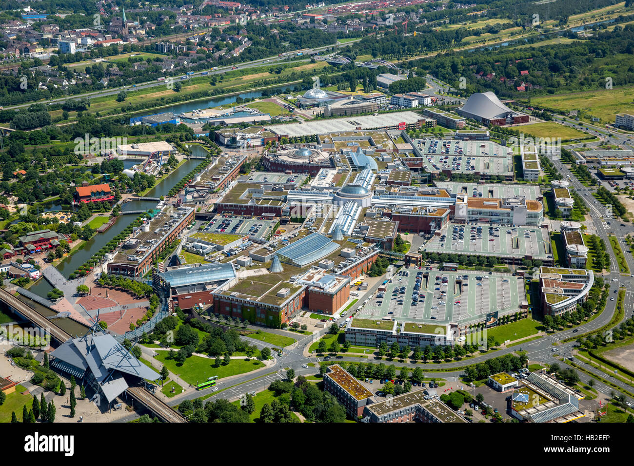 Centro Oberhausen shopping center, Neue Mitte, Oberhausen, Ruhr district, North Rhine-Westphalia, Germany Stock Photo