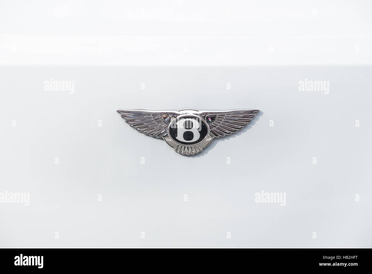 bentley logo on white background Stock Photo