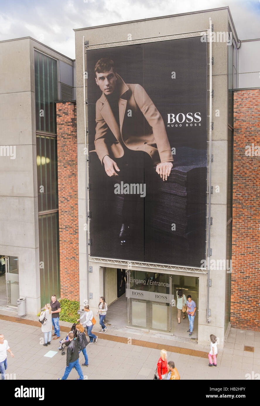 hugo boss, factory outlet Stock Photo
