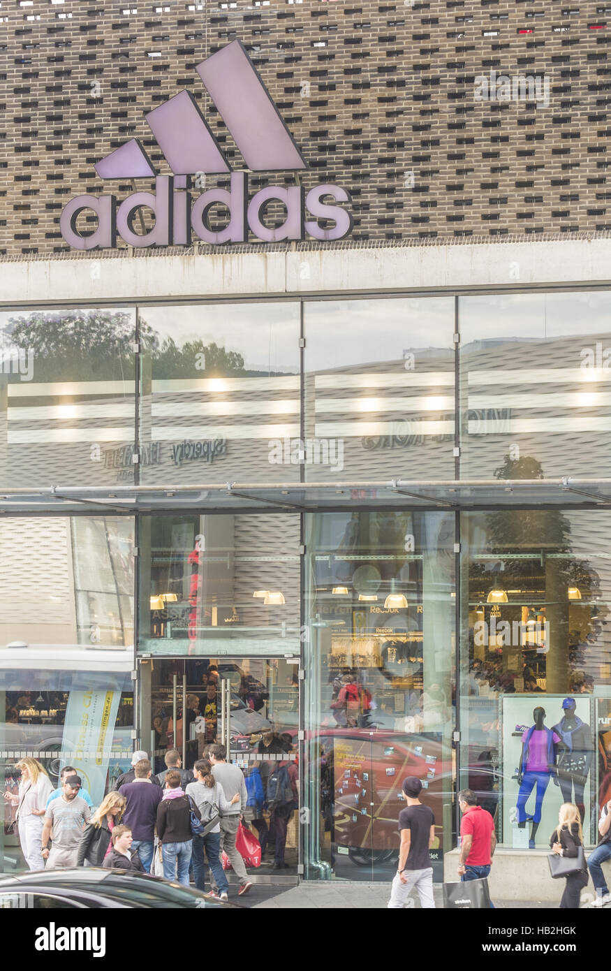 adidas outlet store Stock Photo