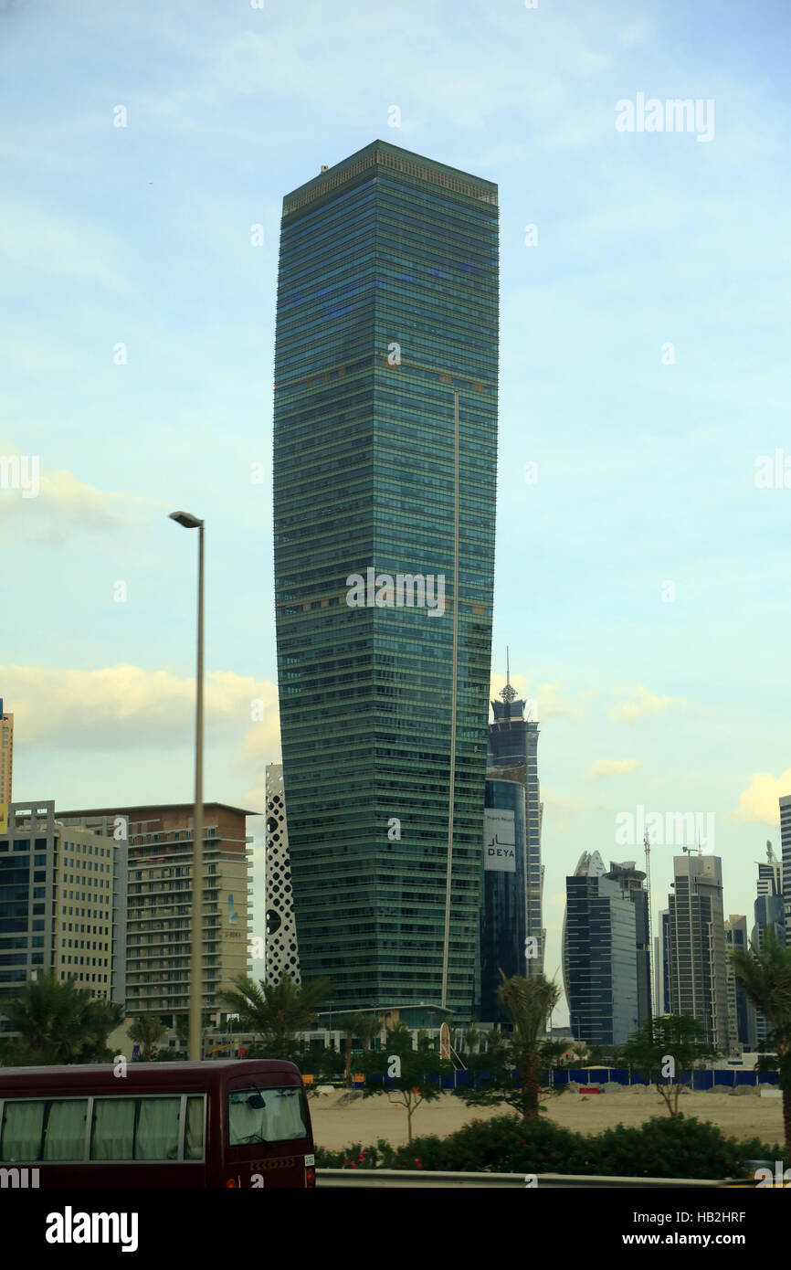 Impressive, the U-Bora Tower 1 in Dubai Stock Photo