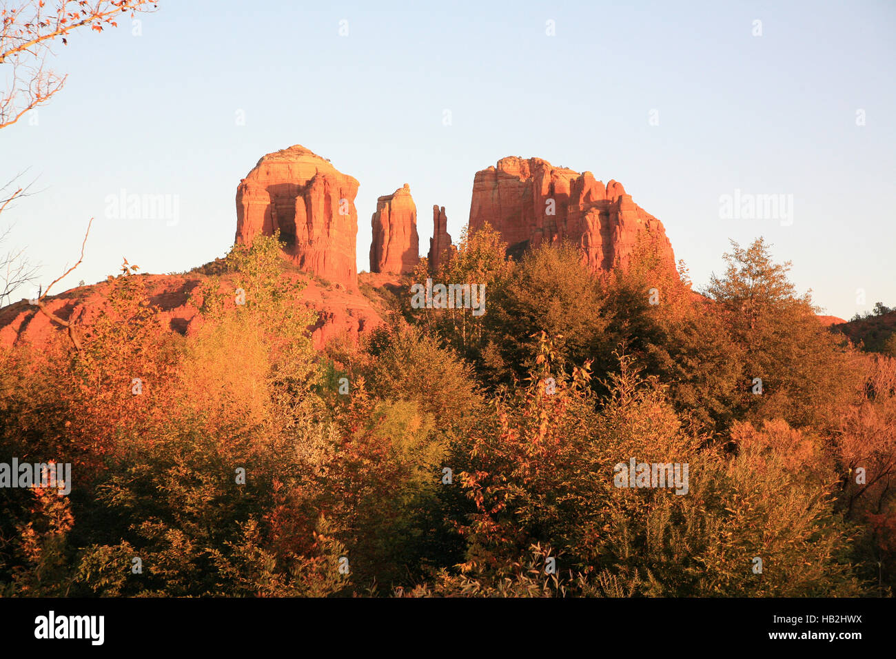 Cathedral Rock at Sedona, Arizona, USA Stock Photo