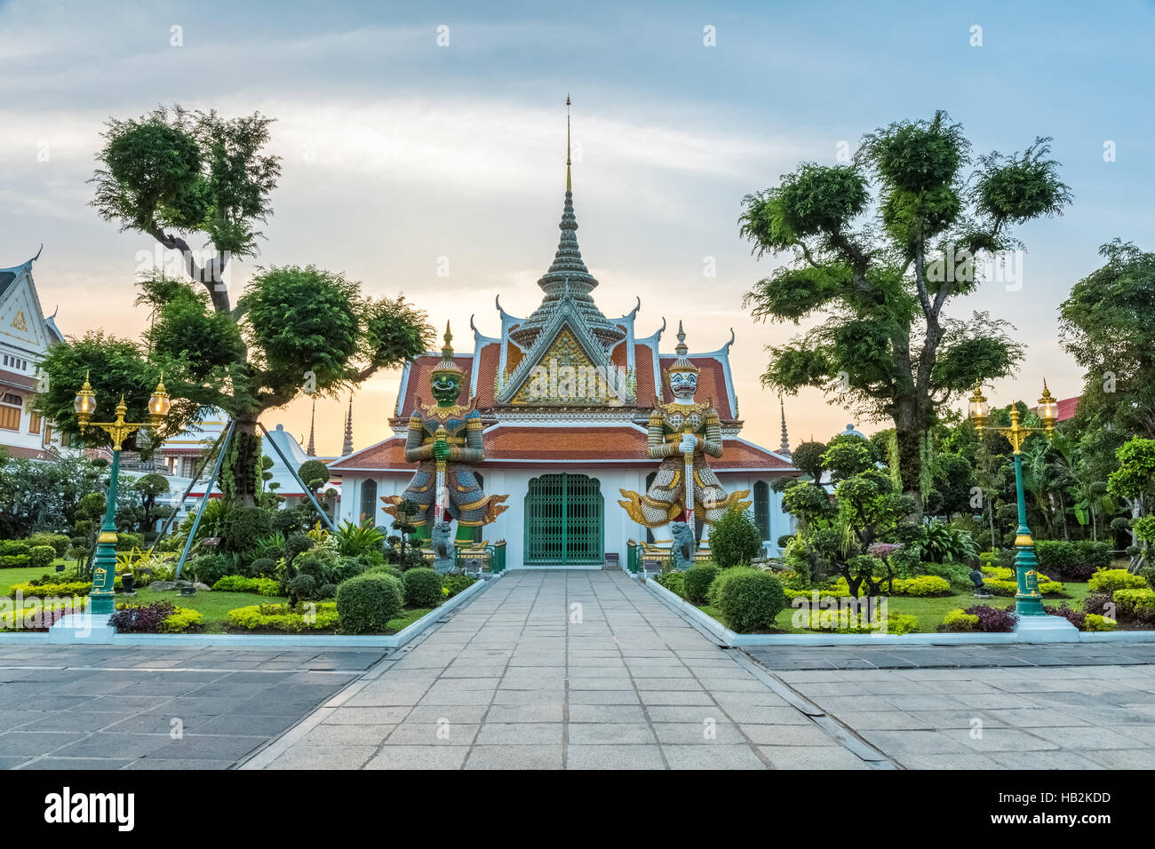 demon guardian in bangkok wat arun Stock Photo