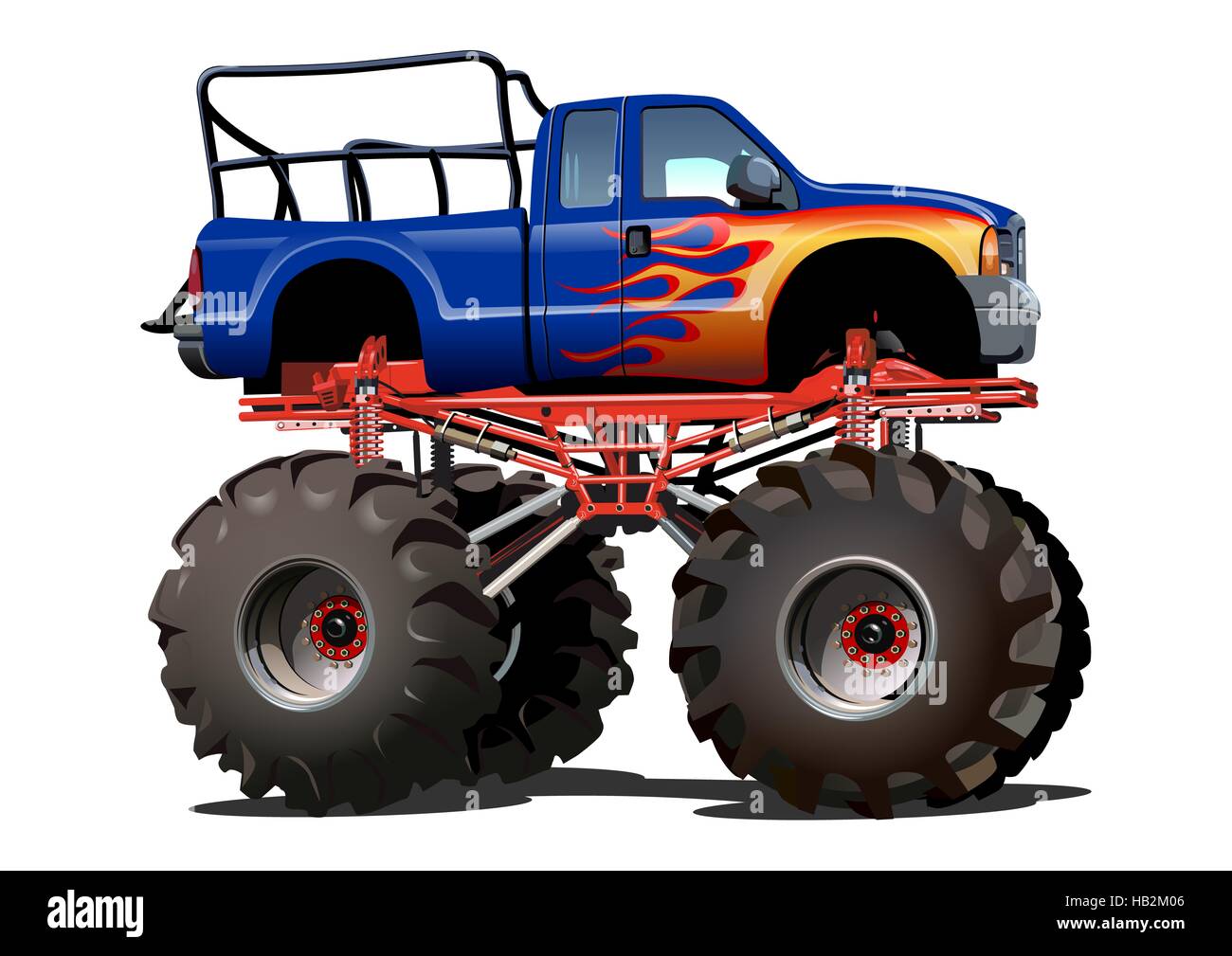 Cartoon Monster Truck Stock Photo