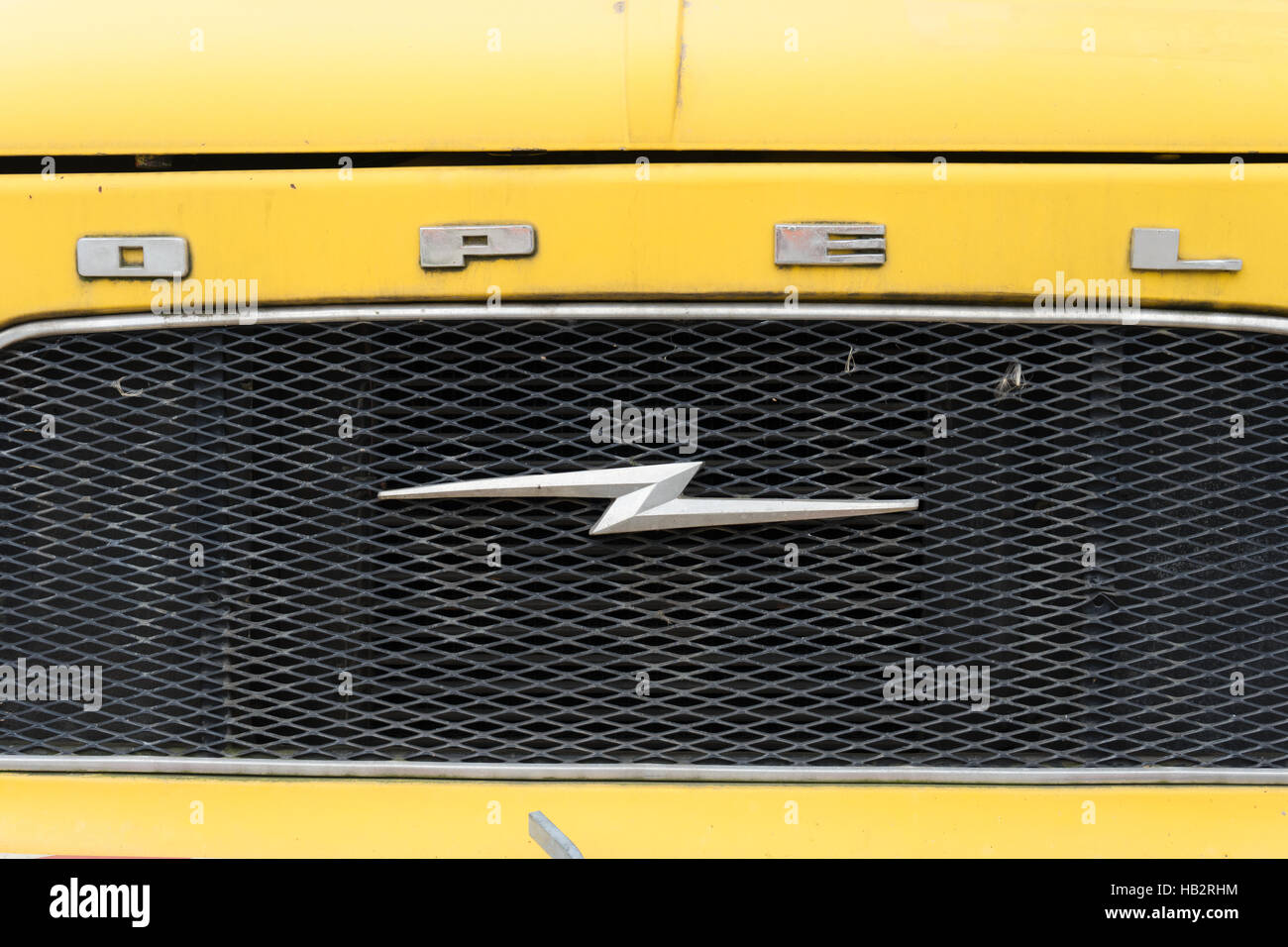 Radiator Grill of an Opel Blitz Stock Photo - Alamy