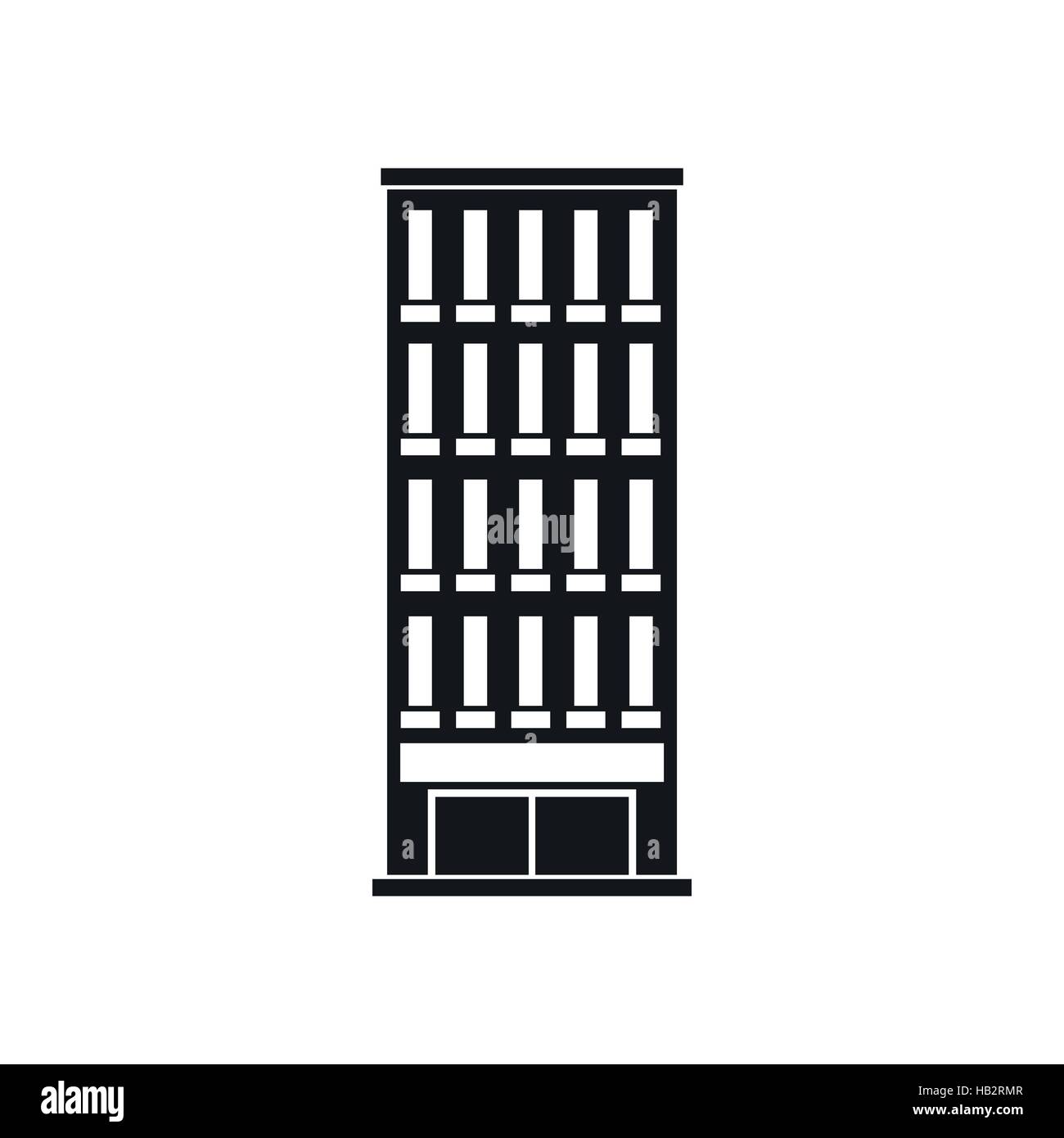 Modern building black simple icon Stock Vector Image & Art - Alamy