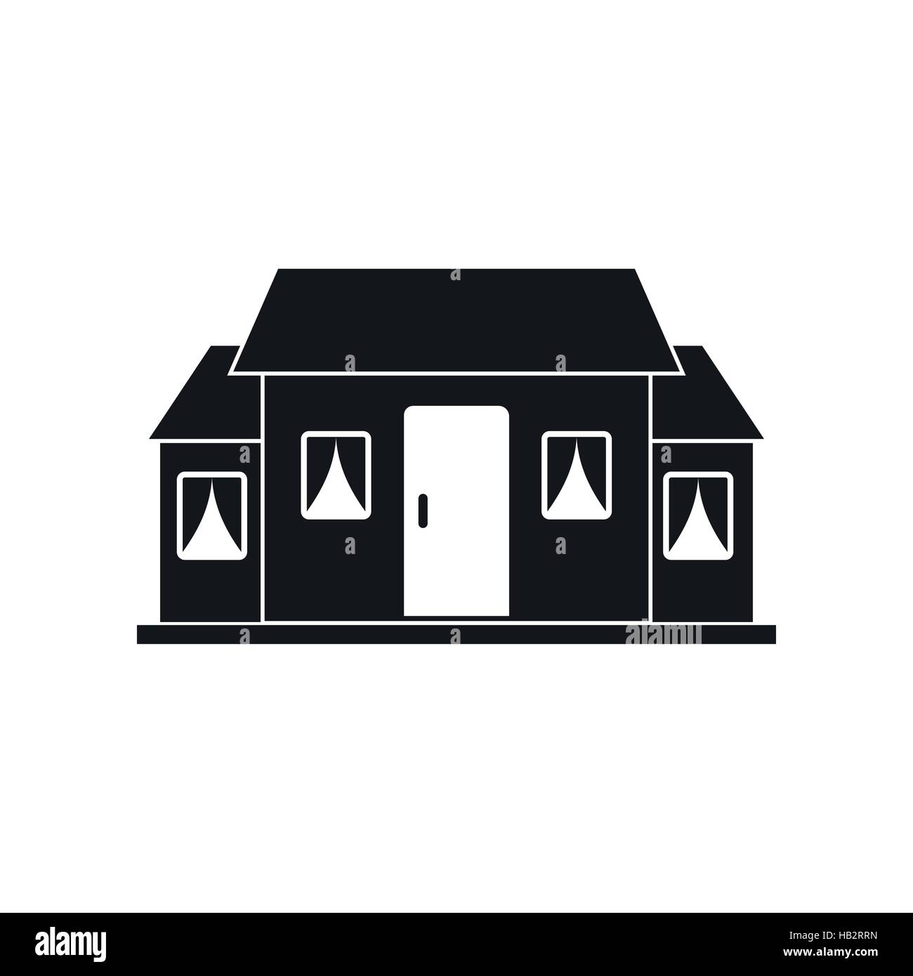 Small cottage black simple icon Stock Vector Image & Art - Alamy